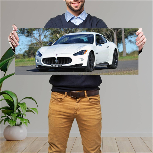 Cuadro 30x80cm Auto 2009 Maserati Granturismo S 150