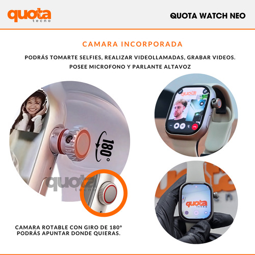 Smartwatch Neo Youtube Wifi Mujer Chip 4g Spotify Whatsapp Plateado