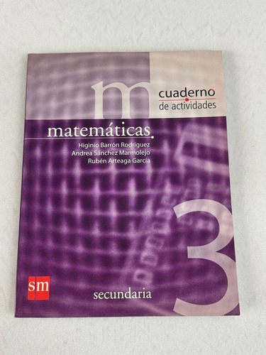 Matemáticas 3 Secundaria Cuaderno De Actividades (Usado)