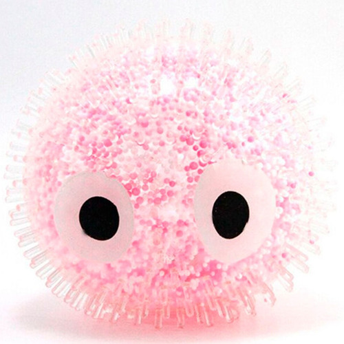 Imagen 5 de 8 de Squishy Pelota Gigante Con Luz Pinches Silicona Antiestres
