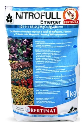 Nitrofull Emerger Fertilizante Bertinat X 1 Kg - Horus Grow 