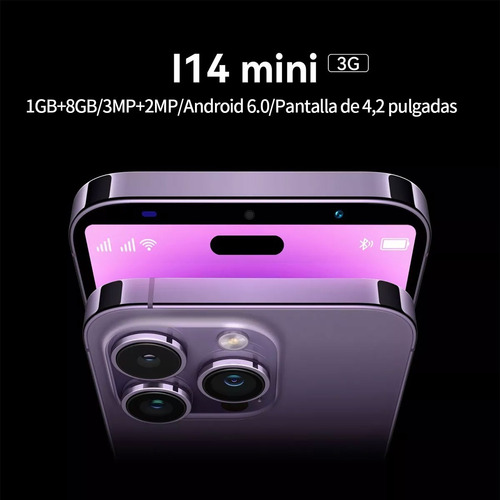 Teléfonos Inteligentes Android Baratos I14 Mini 5.0 En Ram 1gb Y Rom 8gb Oro