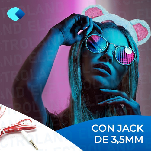 Imagen 5 de 10 de Auriculares Stereo Orejas Zorro Vincha Peluche Cable 1,5mts