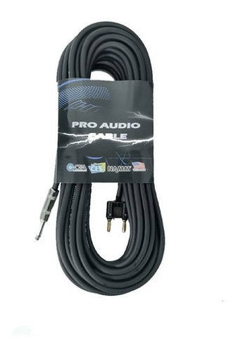 Imagen 3 de 6 de Cable Pro Audio Plug Mono A Banana Parlante 7,6 Mts Cuota