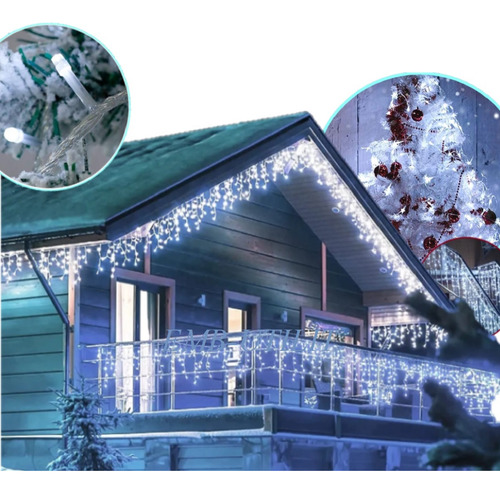 Pisca-pisca Cortininha 5 Metros Led Branca Cascata P/ Natal Luzes Branco 110v