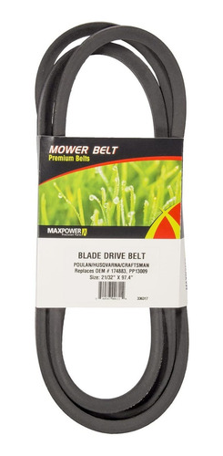 Maxpower 336317 - Correa De Transmisión De Cuchilla Para Cra