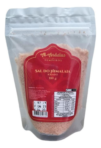 Kit 2x: Sal Rosa Do Himalaia Moído Al Andalus 180g