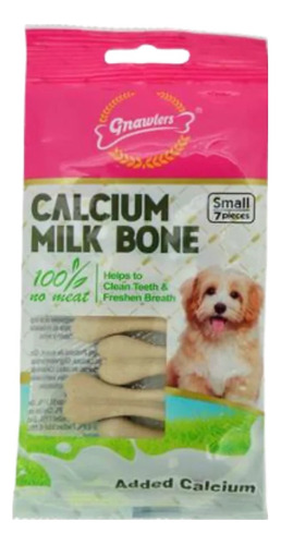 Gnawlers® Calcium Milk Bone Small 7 Un. Para Perros