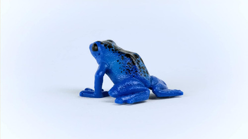Figuras Coleccionables Rana Azul Pintada A Mano Schleic