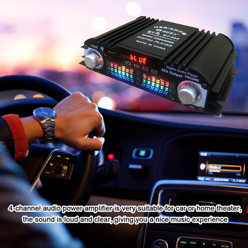 J Receptor De Coche Radio Set Theater Bt5.0 12 Estéreo Con