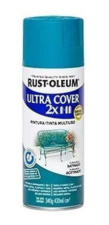 Pintura Aerosol Ultra Cover 2x Turquesa Satinado Rust Oleum