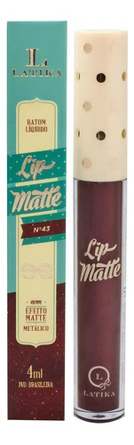 Lip Matte Latika Batom Líquido Vermelho N 43