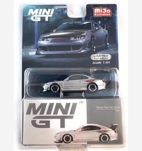 Mini Gt Nissan Silvia Top Secret Gris
