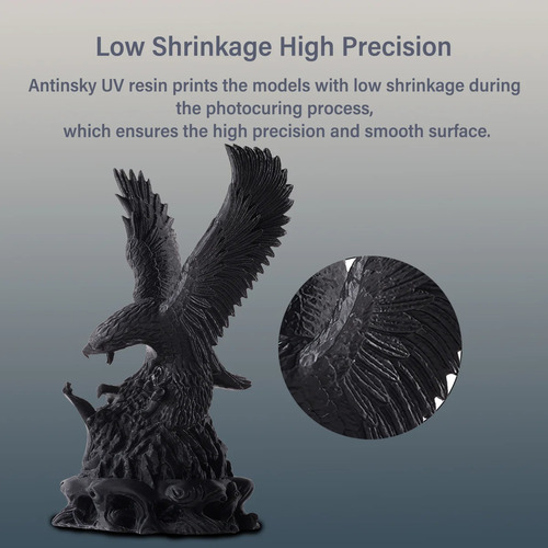 Resina Uv Para Impresora 3d Atinsky 1000g 405nm Blanco
