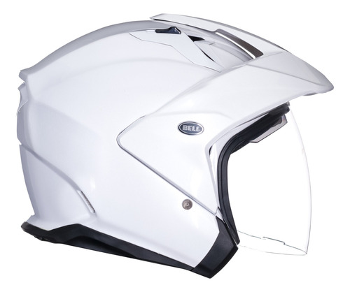 Bell Mag-9 - Casco Abierto De Motocicleta (blanco Perla Bril