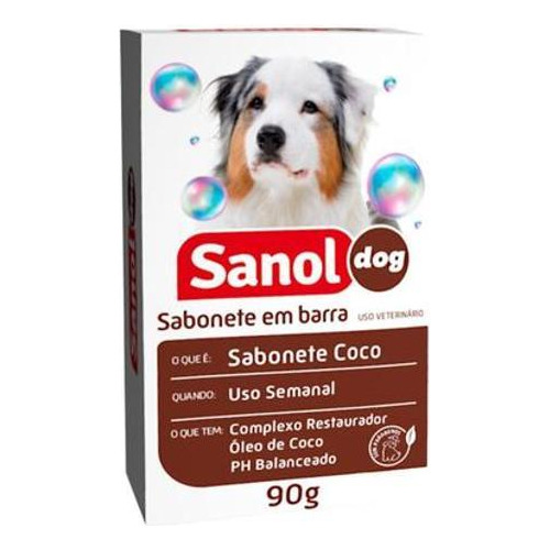 Sabonete Em Barra Coco Sanol 90 G