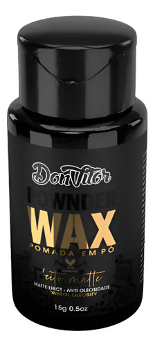 Pomada Modeladora Em Pó Efeito Matte Seco Natural 6un Don