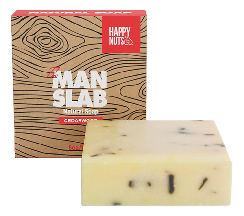 Jabón Natural Para Hombre, Happy Nuts Man Slab