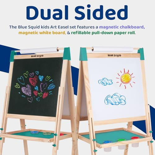 Caballete De Arte Azul Para Niños Que Incluye Más De 100