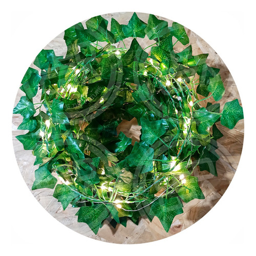 Guirnalda Led Enredadera Artificial 8 Mts Hiedra Con Enchufe