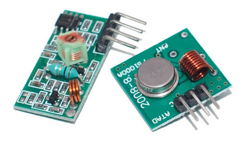 Set Módulo Rf 433mhz Transmisor + Receptor Arduino Pic