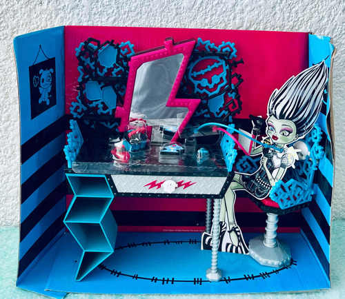 Monster High Set Accesorios Vanity Tocador De Frankie Stein