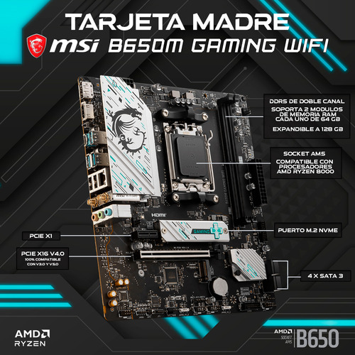 Pc Gamer Rgb Amd Ryzen 8600g 32gb Ddr5 1tb Ssd Rtx 4060 Wifi