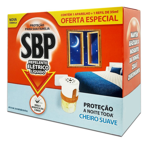 Kit 03 Un Repelente Elétrico Sbp Aparelho + Refil Suave