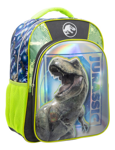 Mochila Primaria Infantil Jurassic World Azul Azul