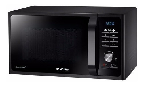 Imagen 2 de 3 de Microondas Grill Samsung Mg23f3k3tak 23lts Interior Ceramico
