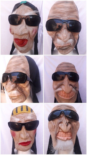 Mascaras Carnaval Disfraces Viejitos. Mascara De Látex 