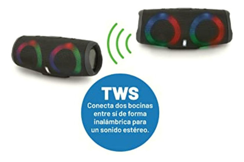 Misik Bocina Ms279 2.5 Negro Bluetooth Usb Luz Led Con