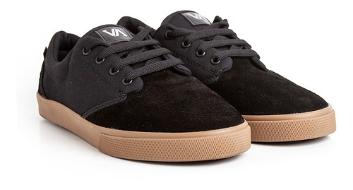 Imagen 1 de 5 de Zapatillas Va Skate Cuero / Lona Negro Caramelo Envió Gratis