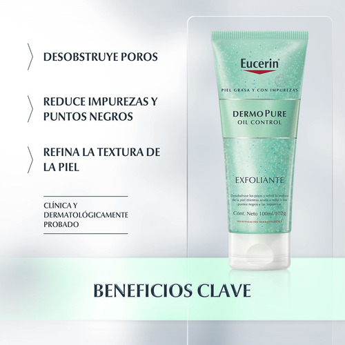 Imagen 3 de 8 de Gel Exfoliante Facial Eucerin Dermopure Piel Grasa 100ml