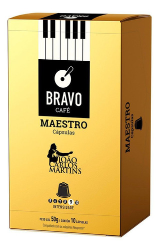 Café Bravo Maestro com 10 Cápsulas 50g