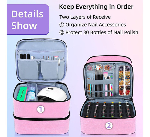 Nuevo Bolsa De Esmalte De Uñas, Organizadores De Uñas