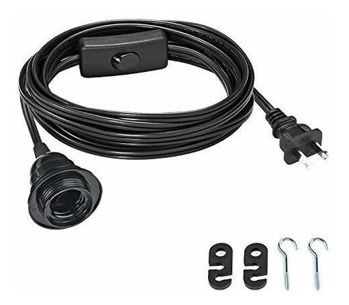 Cable Luz Colgante Conector 20 Pie Ul Listado