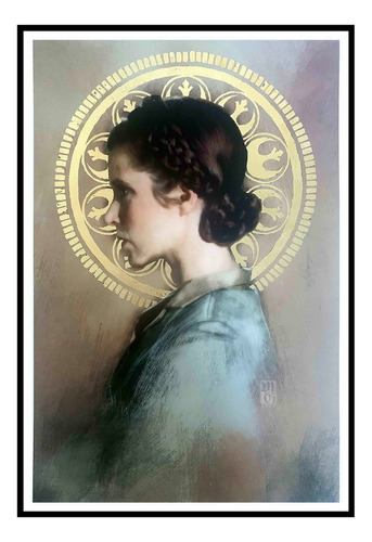 Cuadro Poster Premium 33x48cm Princesa Leia Star Wars