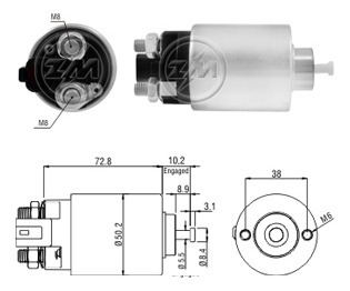 Solenoide Valeo Hyundai Elantra/i30 2007