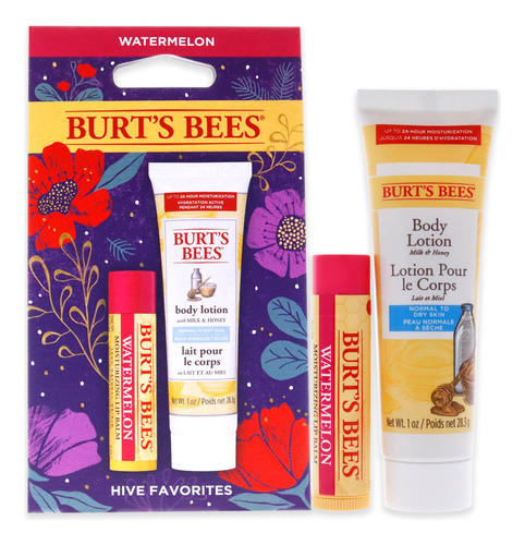 Bálsamo Labial Hive Favorites Kit Burt's Bees Watermelon 4,2