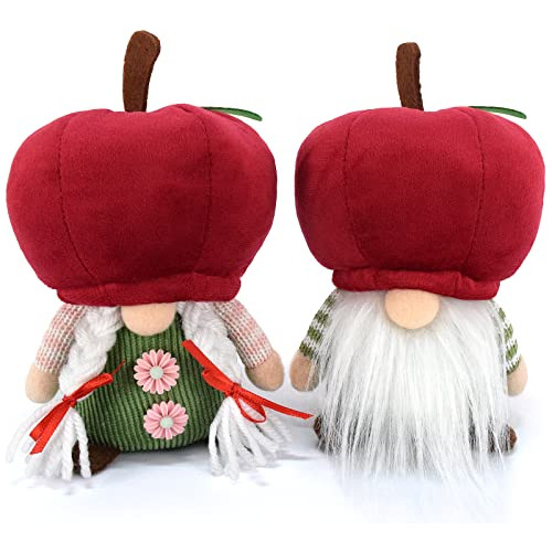 2 Pcs Pareja De Gnomos De Manzanas De Peluche, Muñecos...