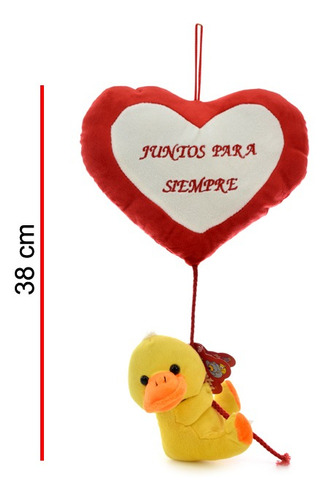 Peluche Animales Con Corazon Colgante 38 Cm.
