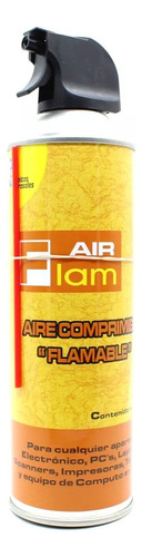 Aire Comprimido  Flameable , Air Flam, Contenido Neto 514 Ml