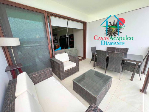 Cad La Isla Emerald H6. Departamento En Condominio De Playa Con Terraza Y Vista A Las Albercas