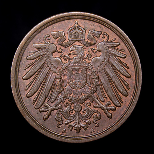 Alemania, Imperio, Pfennig, 1892 A. Casi Sin Circular