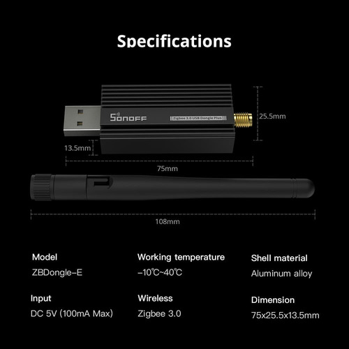 Sonoff Dongle E Zigbee 3.0 Usb Zbdongle Plus V2 Raspberry