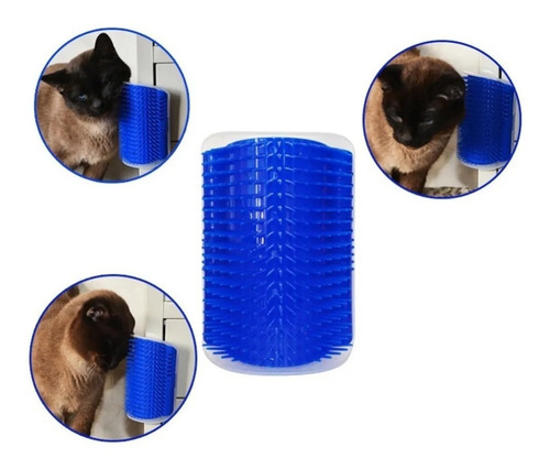 Imagen 5 de 9 de Cepillo Peine Rascador Con Hierba Para Gatos Mascotas