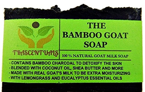 Activado Carbón De Bambú Jabón Con Leche De Cabra También Co