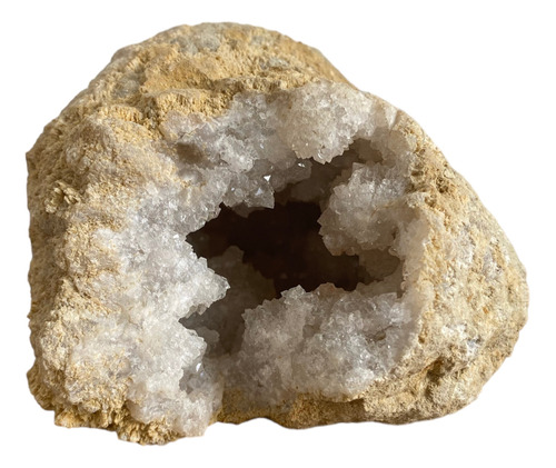 Geoda Cristales De Cuarzo Piedra Natural Reiki Tipo Azucar
