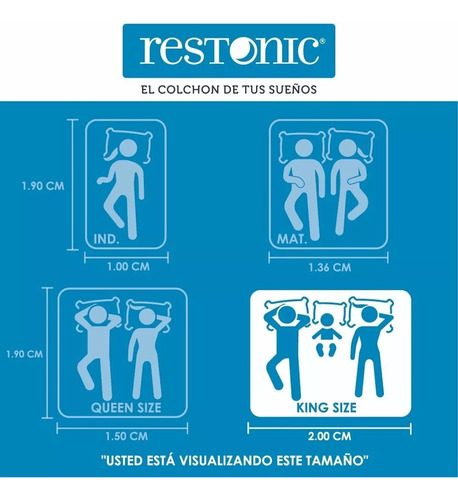 Colchón King Size Restonic Ortopédico Fresh Antibacterial